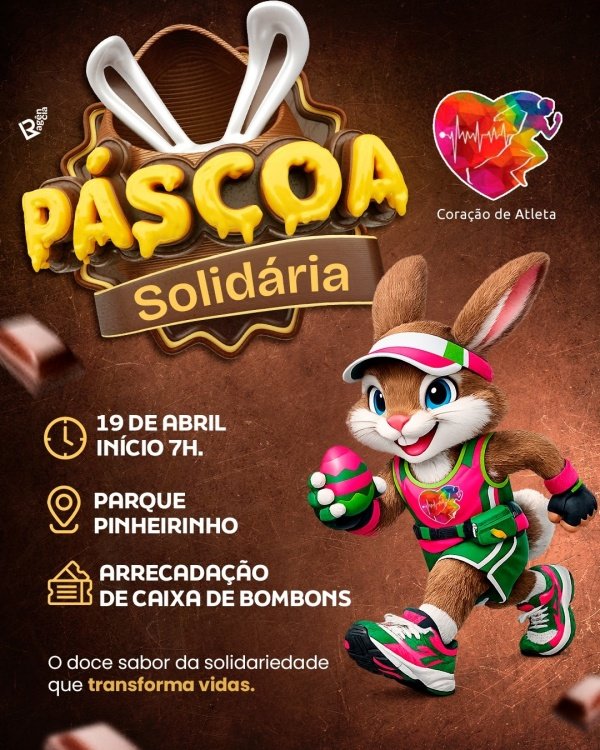 Imagem do evento AÇÃO SOLIDÁRIA DE PÁSCOA - CORAÇÃO DE ATLETA