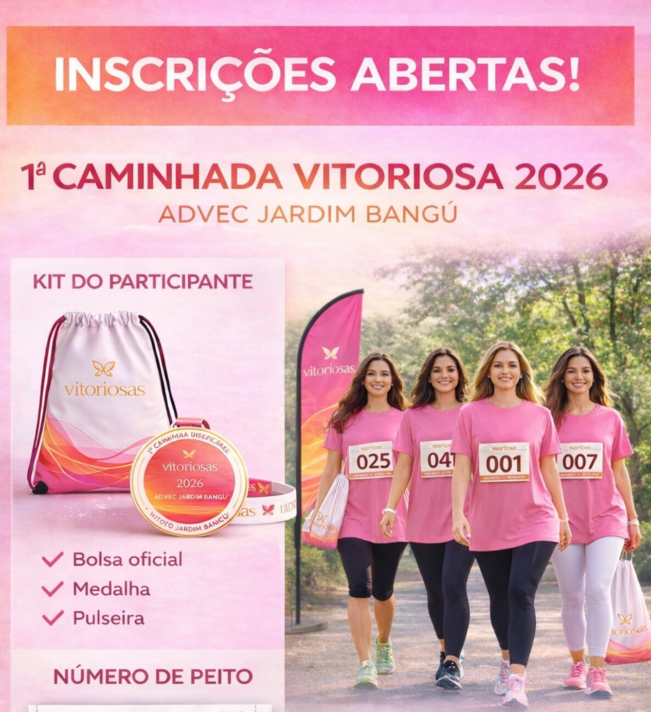 1ª Caminhada Vitoriosa 2026  ADVEC Jardim Bangu