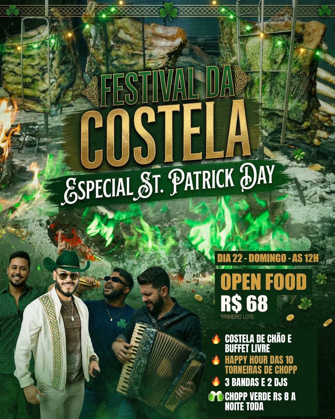FESTIVAL DA COSTELA ESPECIAL ST. PATRICK DAY - Ananindeua, PA