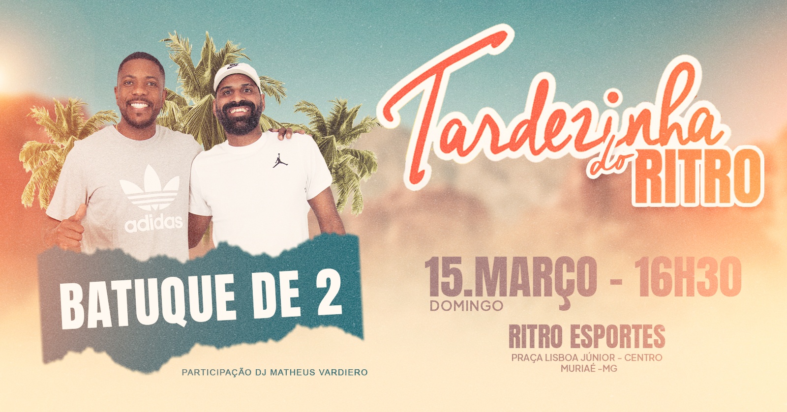 TARDEZINHA NO RITRO COM BATUQUE DE 2 - Muriaé, MG