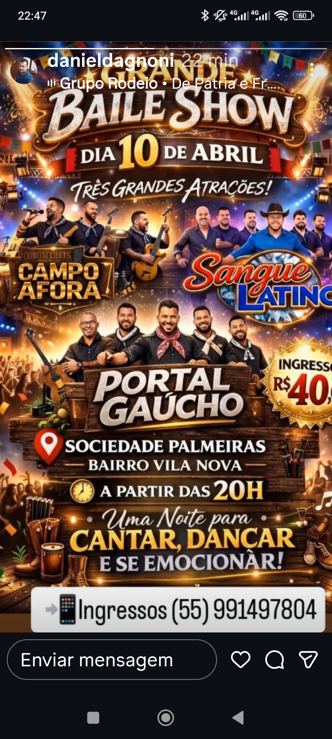 Mega Baile Grupo Portal Gaúcho - Joinville, SC