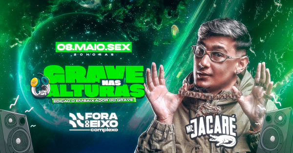 Imagem do evento Grave Nas Alturas com MC JACARÉ (08/05)