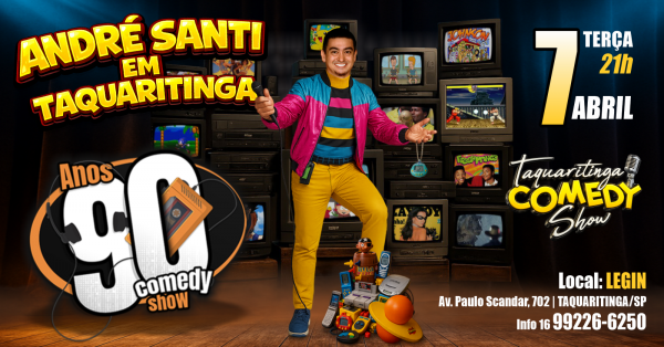 Imagem do evento ANDRÉ SANTI no Taquaritinga Comedy