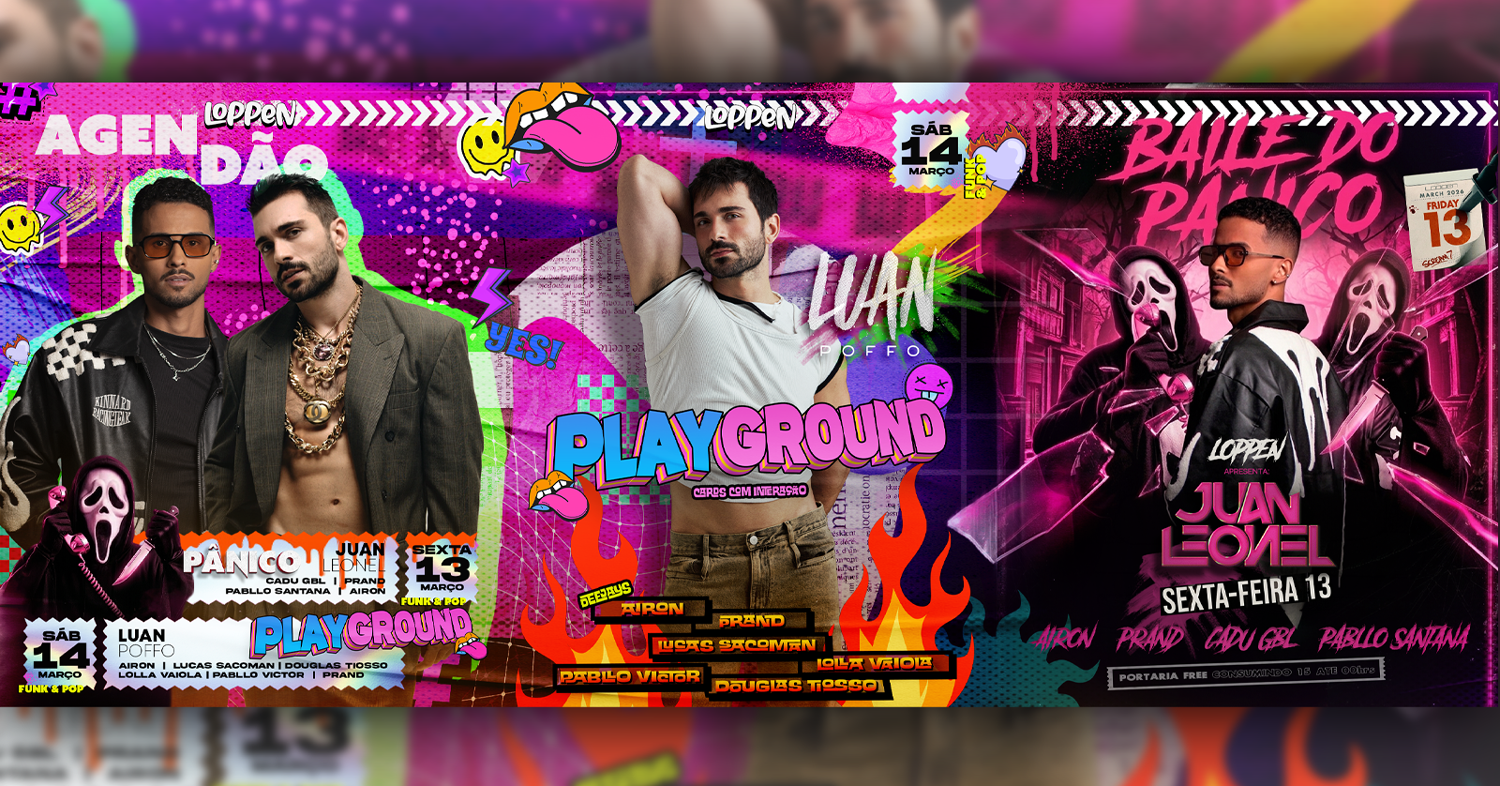Sábado PLAYGRAOUND com LUAN POFFO | Sexta BAILE DO PANICO com JUAN LEONEL - Bauru, SP