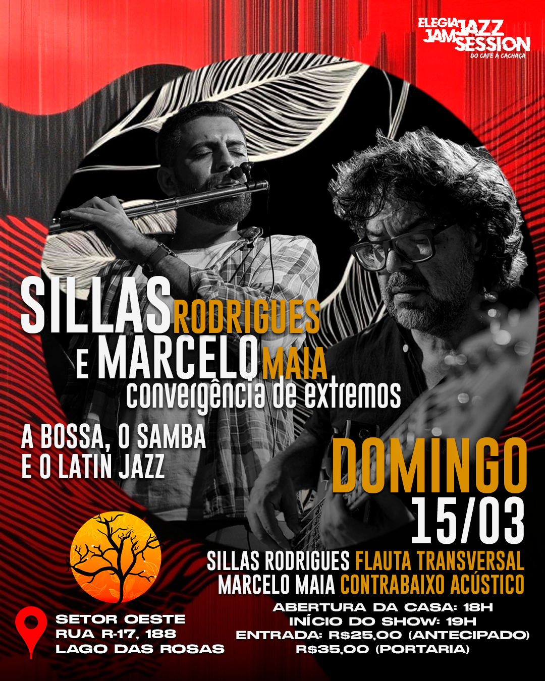 Marcelo Maia e Sillas Rodrigues - Elegia Café - 15/03 (Domingo) - Goiânia, GO