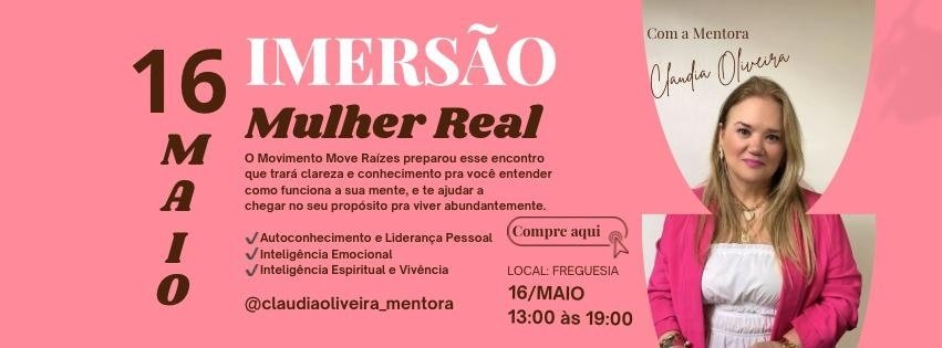 IMERSÃO MULHER REAL - 2a. edição