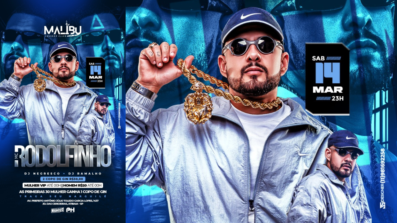 Mc Rodolfinho - Malibu Lounge Club - Atibaia, SP