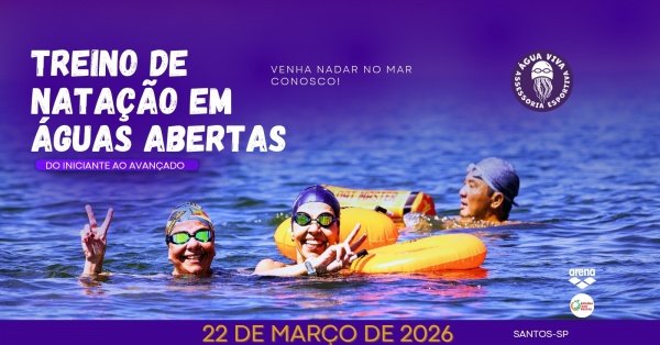 Treino Natação em Águas Abertas Água Viva
