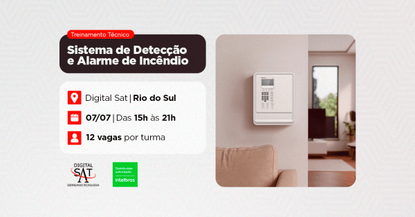 Imagem do evento Treinamento Técnico - Sistema de Detecção e Alarme de Incêndio | Rio do Sul
