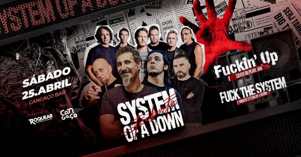 Imagem do evento System of  a Down Tributo - Banda Fuck The System