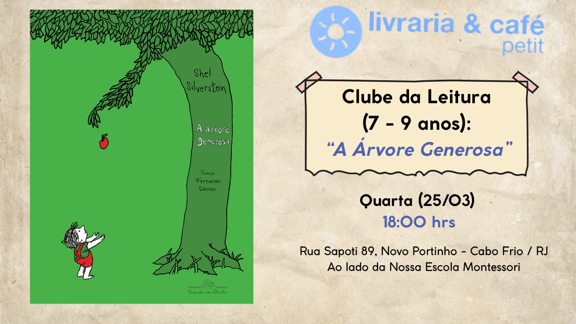 Clube da Leitura (7-9 anos) "A Árvore Generosa" 18h