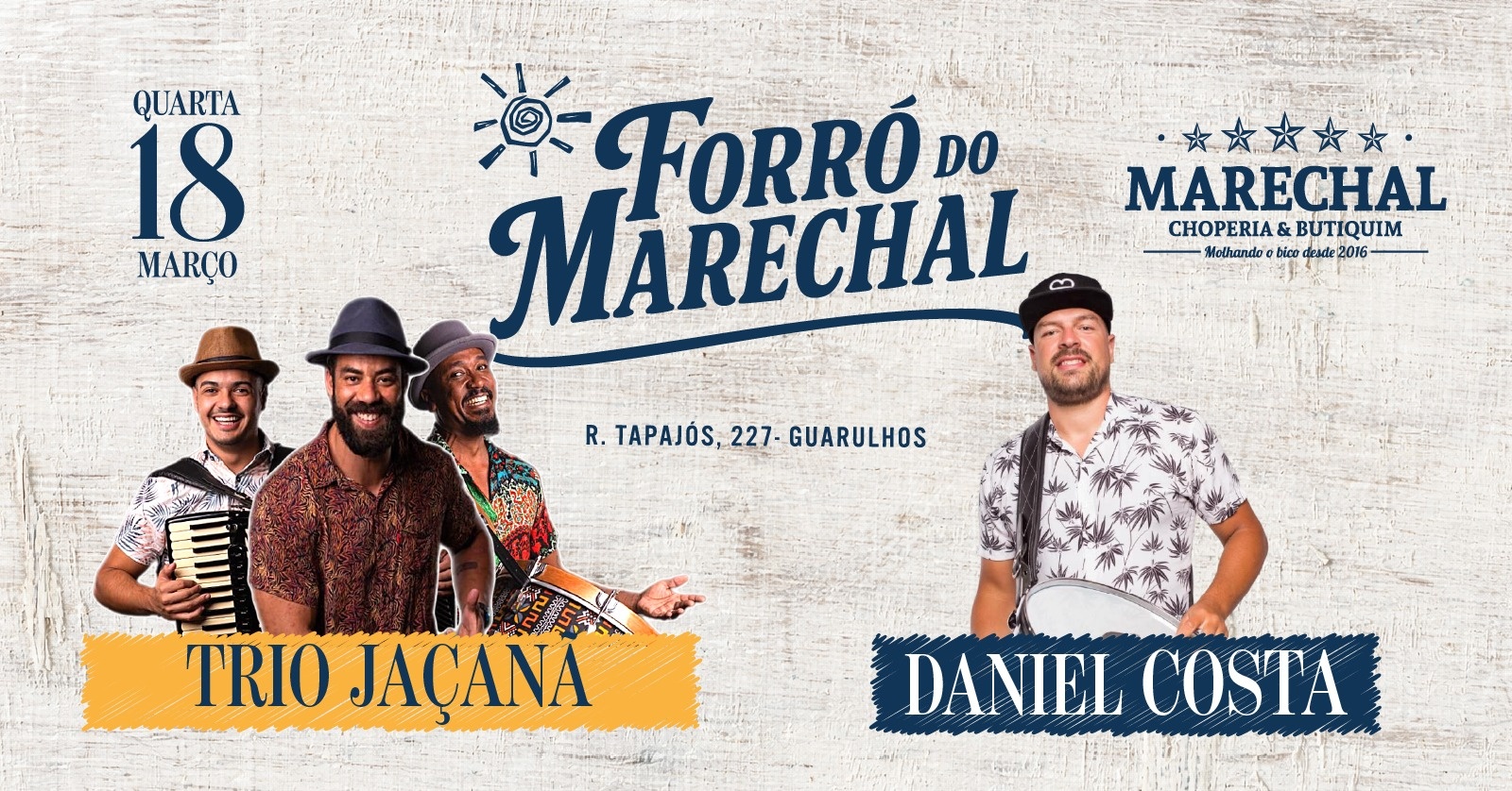 Forró do Marechal | Trio Jaçanã & Daniel Costa - Guarulhos, SP