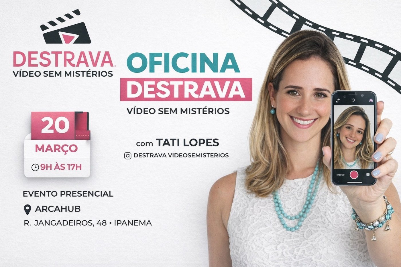 OFICINA DESTRAVA:  Vídeo Sem Mistérios   RJ-Ipanema