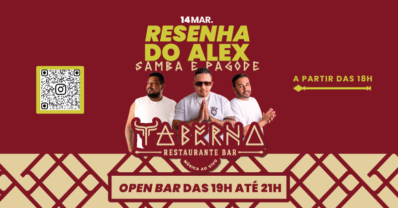 Resenha do Alex - Pagode e Samba + DJ Lucas Residente + Open Bar & Live Experience Medieval - São Sebastião, SP