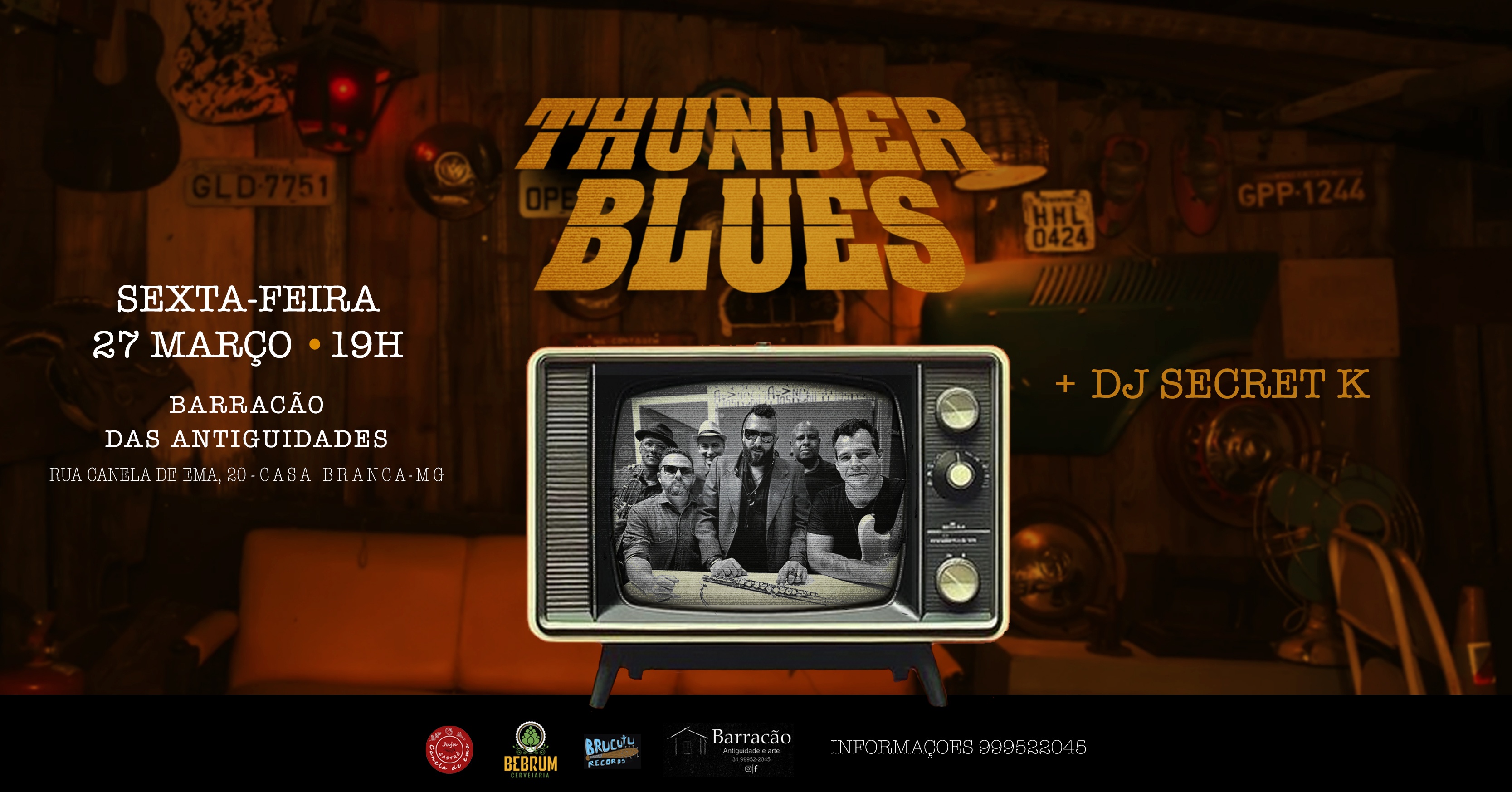 Thunder Blues no Barracão Antiguidades e Arte - Brumadinho, MG