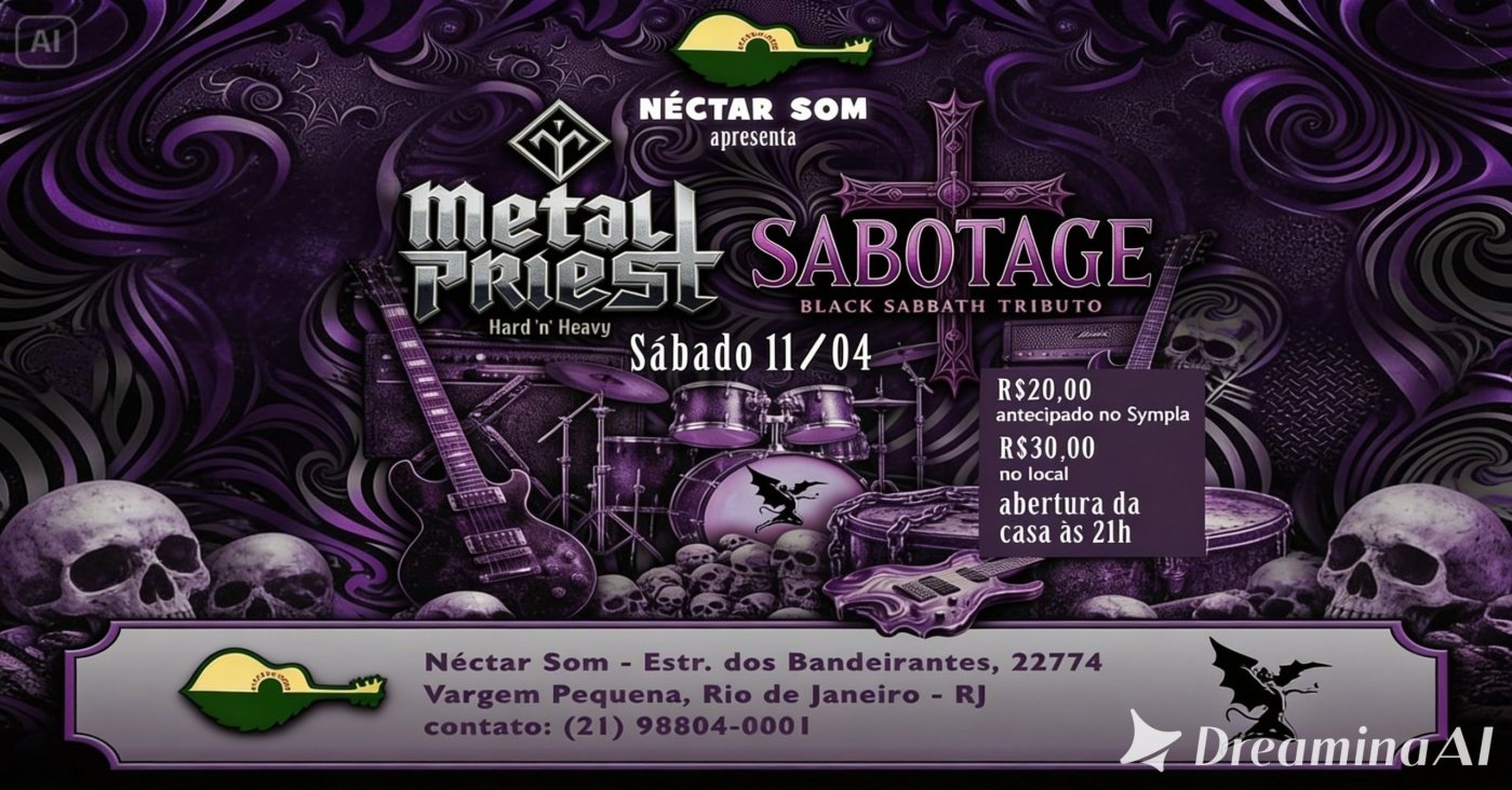 TRIBUTO BLACK SABBATH & METAL PRIEST - NECTAR SOM