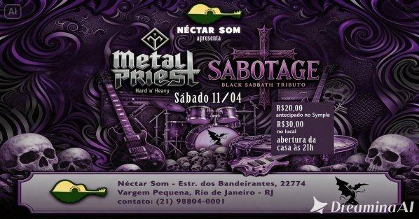 TRIBUTO BLACK SABBATH & METAL PRIEST - NECTAR SOM