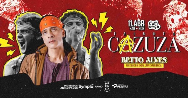 Imagem do evento Tributo Cazuza - Betto Alves - Cangaço Bar