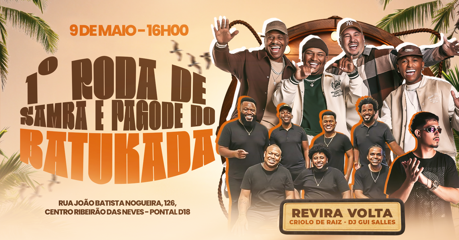 1° RODA DE SAMBA E PAGODE DO BATUKADA - Ribeirão das Neves, MG