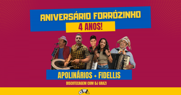 Imagem do evento Aniversário ForróZinho - 4 anos!