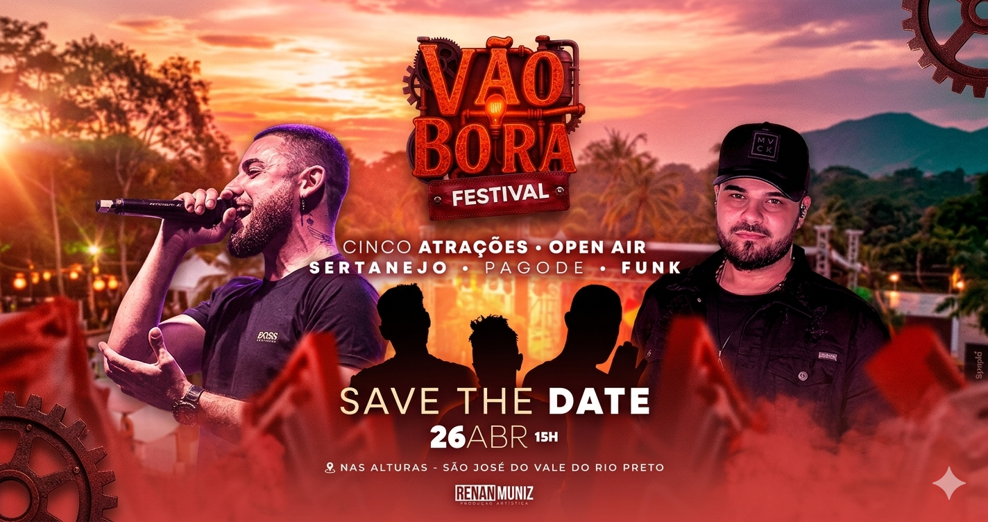 VÃO BORA FESTIVAL - São José do Vale do Rio Preto, RJ