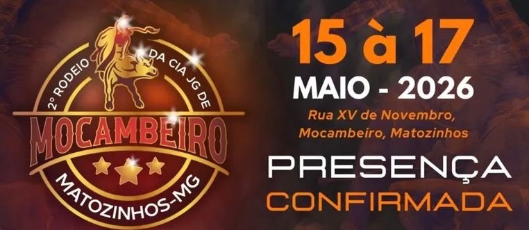 2º Rodeio da cia JG de Mocambeiro - Matozinhos, MG