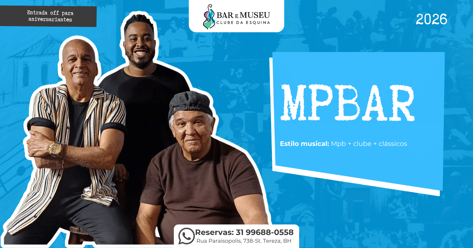 Show com MPBAR + PALCO ABERTO