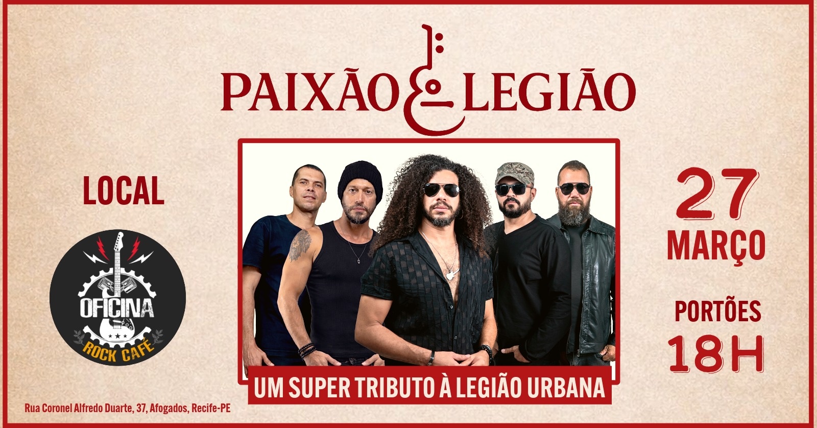 PAIXÃO LEGIÃO - UM SUPER TRIBUTO À LEGIÃO URBANA