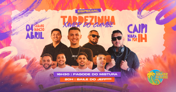 Imagem do evento Tardezinha Xavier do Cumbe