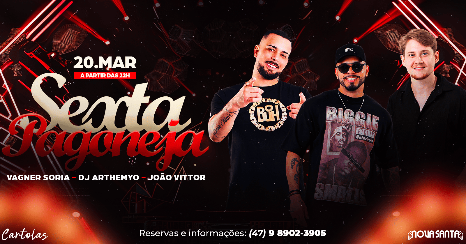 SEXTA PAGONEJA NO CARTOLAS - Brusque, SC