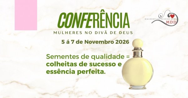Imagem do evento Conferência Mulheres no divã de Deus 2026