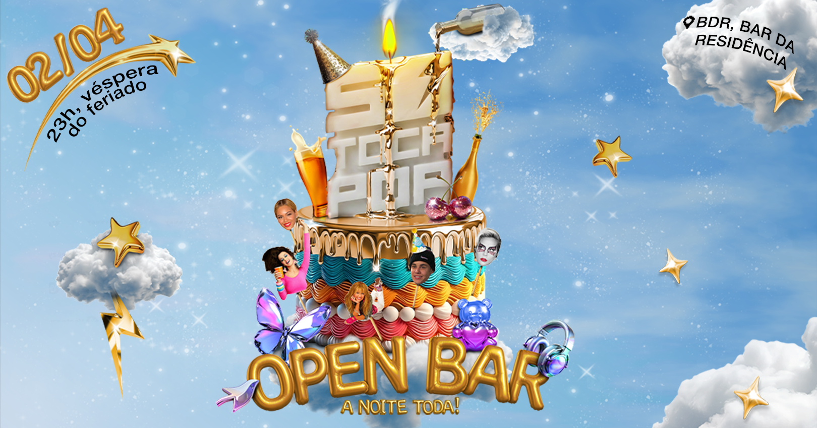 SÓ TOCA POP 6 ANOS @ OPEN BAR - Belém, PA