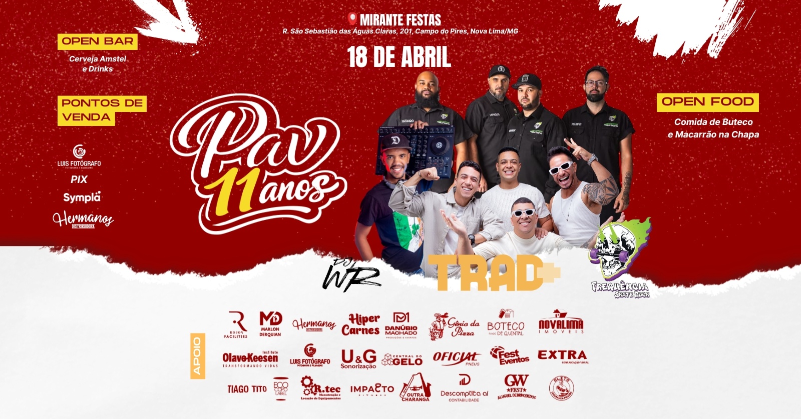 Festa de 11 Anos da Torcida Pavilhão Vermelho - Nova Lima, MG