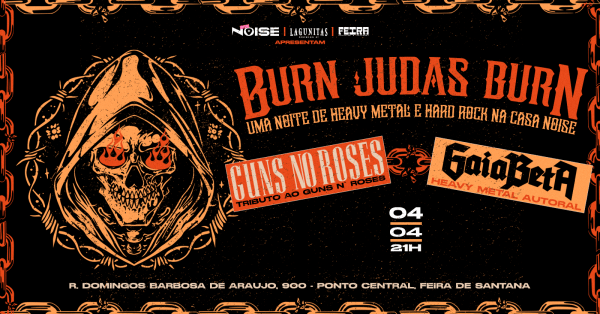 Imagem do evento Burn Judas Burn | Guns no Roses e Gaiabeta