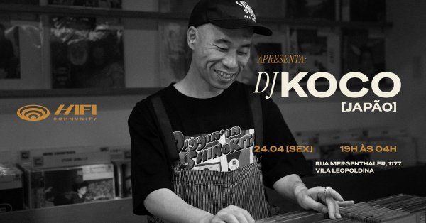洋楽 Tito Puente MURO DJ KOCO aka SHIMOKITA DJ KOCO AKA SHIMOKITA (JAPÃO) em São Paulo - Sympla