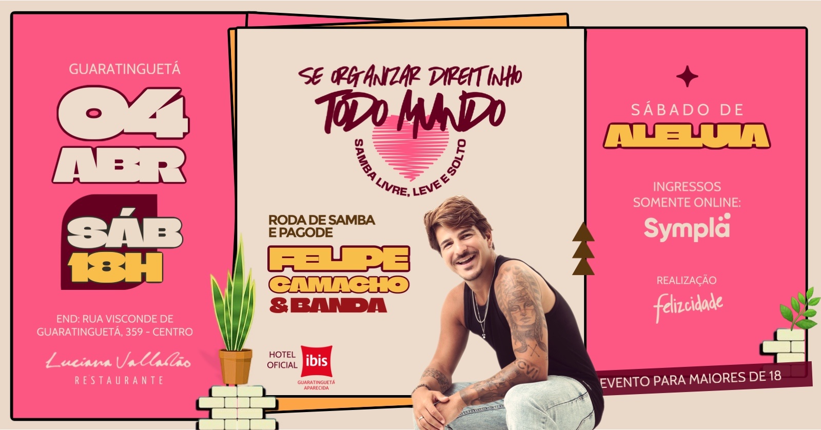 Se organizar direitinho TODO MUNDO AMA - SÁBADO DE ALELUIA - Guaratinguetá, SP