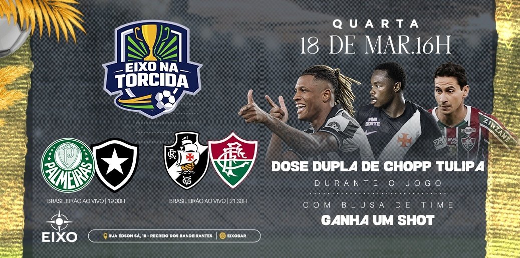 EIXO NA TORCIDA - TRANSMISSÃO AO VIVO