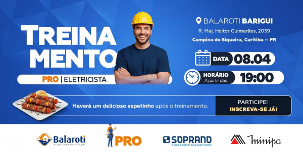Imagem do evento Treinamento Soprano e Minipa - Balaroti Barigui