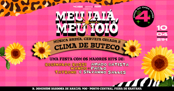 Imagem do evento MEU IAIÁ, MEU IOIÔ | Música Brega, Cerveja Gelada e Clima de Buteco