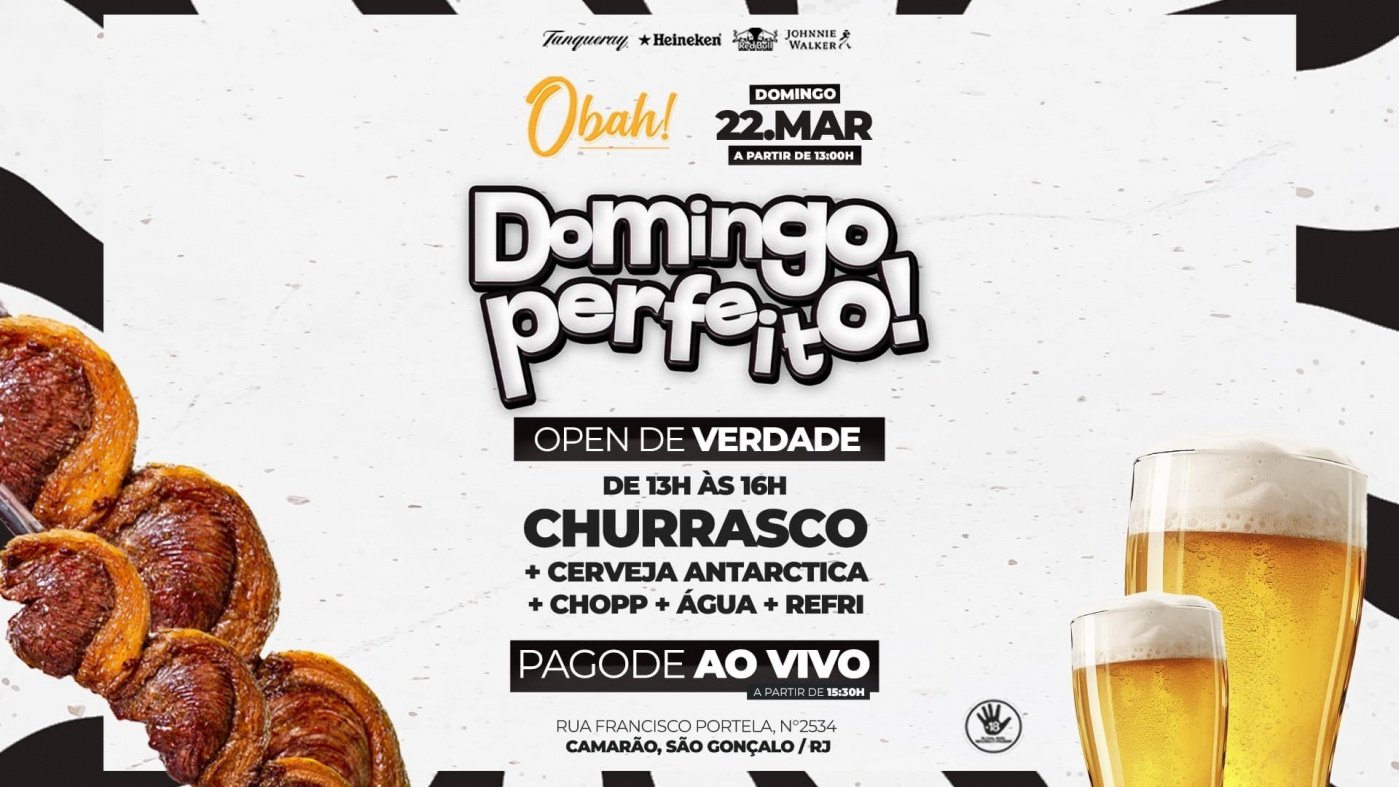 DOMINGO PERFEITO 22/03 | CHURRASCO | CERVEJA | PAGODE