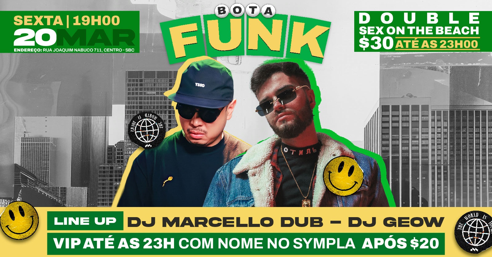 Botanico Sexta: BOTA FUNK com Dj Geow e Dj Marcello Dub - São Bernardo do Campo, SP