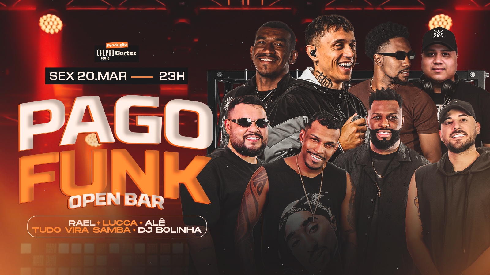 PAGO FUNK OPEN BAR no Galpão 20 - Ribeirão Preto, SP