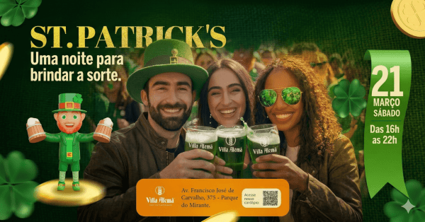 ST. Patrick`s na Vila em Uberaba - Sympla