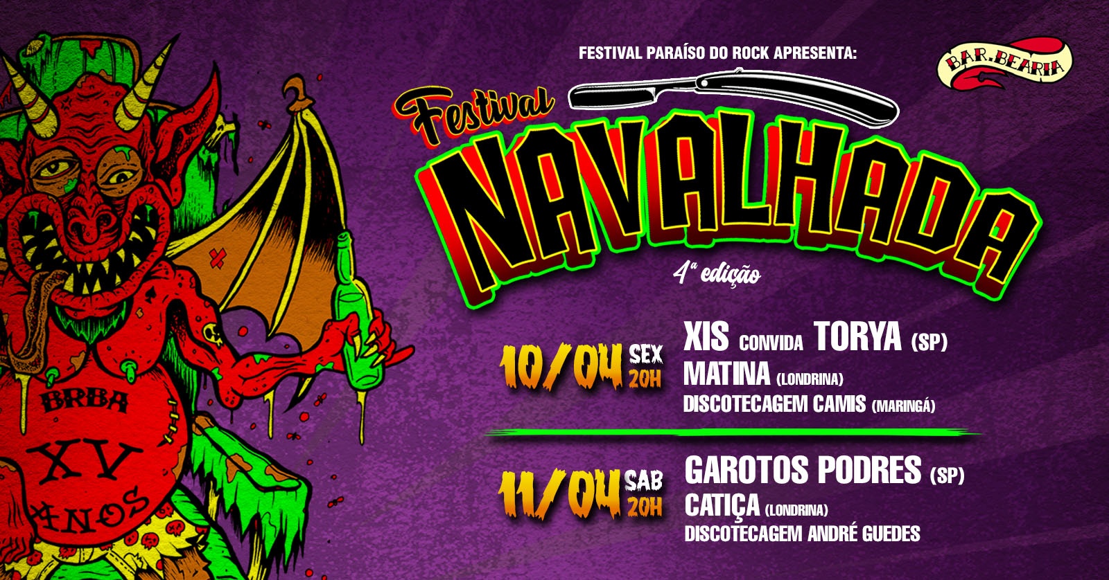 Navalhada 2026! O Festival de Aniversário do Barbearia! - Londrina, PR