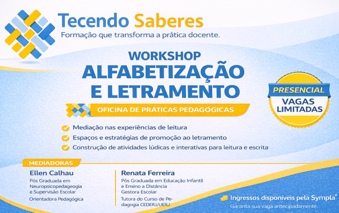 WORKSHOP ALFABETIZAÇÃO E LETRAMENTO