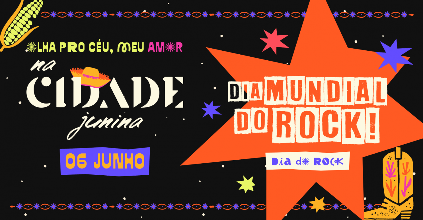 na Cidade Junina 06/06 — Dia do Rock