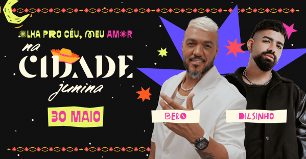 Imagem do evento na Cidade Junina Belo e Dilsinho