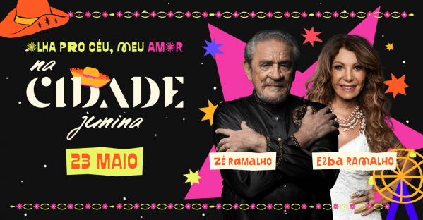 Imagem do evento na Cidade Junina - Zé Ramalho e Elba Ramalho
