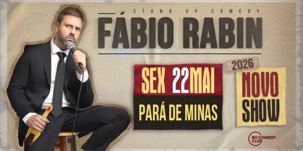 Imagem do evento Fábio Rabin em Pará de Minas - Comédia Stand up: Novo Show 2026
