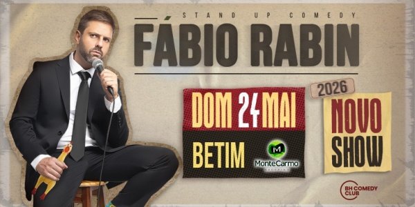 Imagem do evento Fábio Rabin em Betim - Comédia Stand up: Novo Show 2026